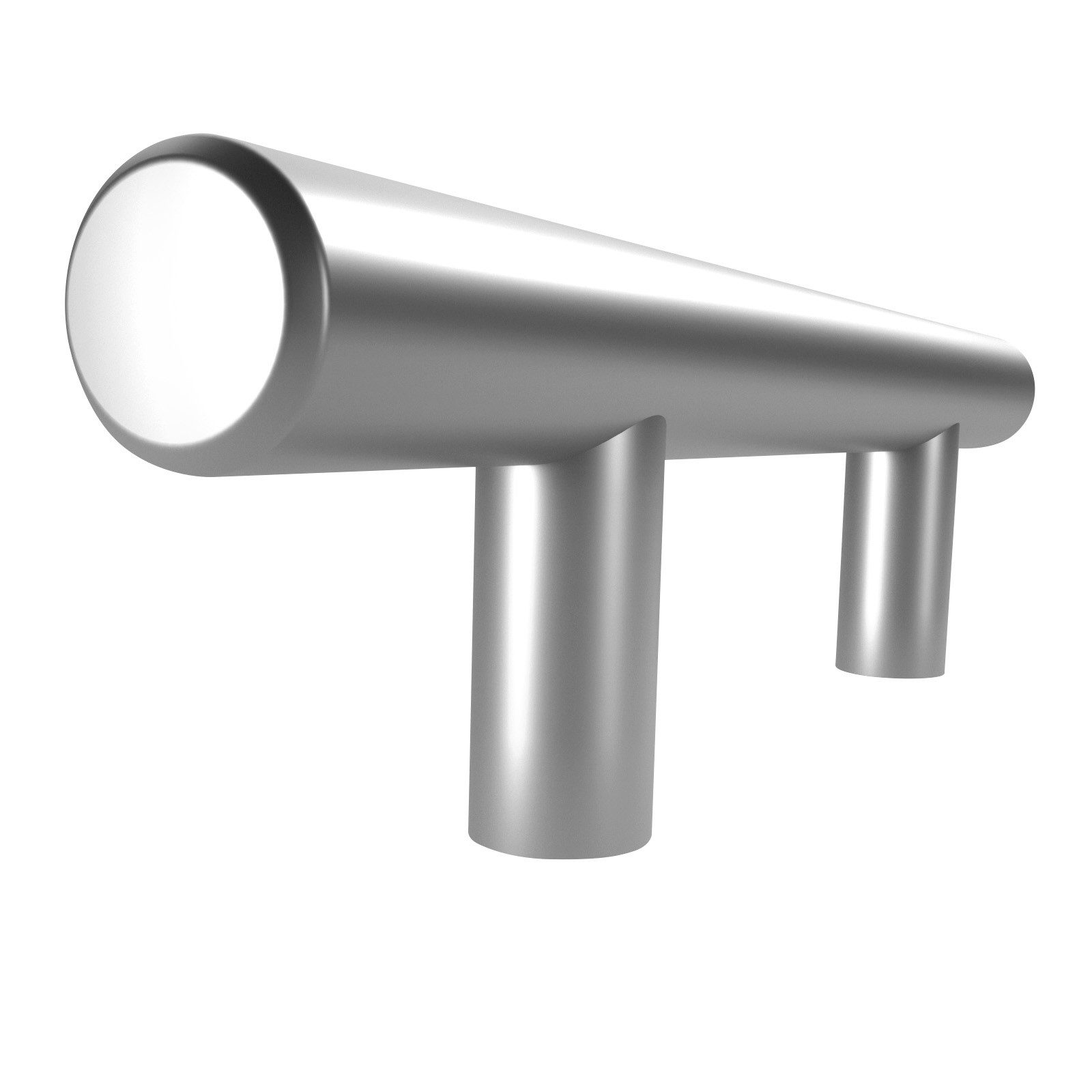 SO-TECH® Möbelgriff Stangengriff G12 Chrom matt Ø 12 mm BA 64 - 480 mm, Lochabstand 64 mm - inkl. Schrauben