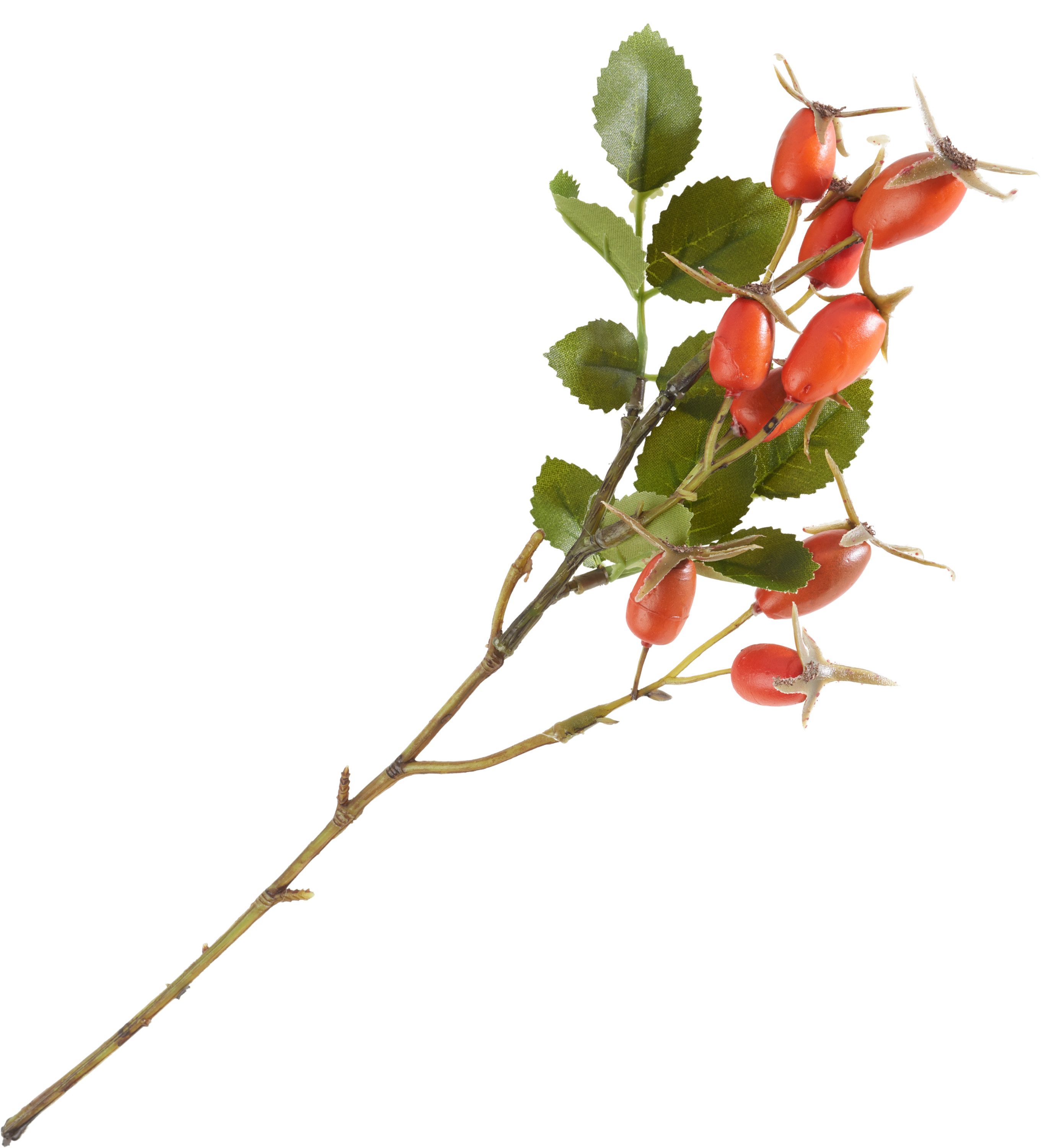 Kunstzweig Hagebuttenzweig, 28cm