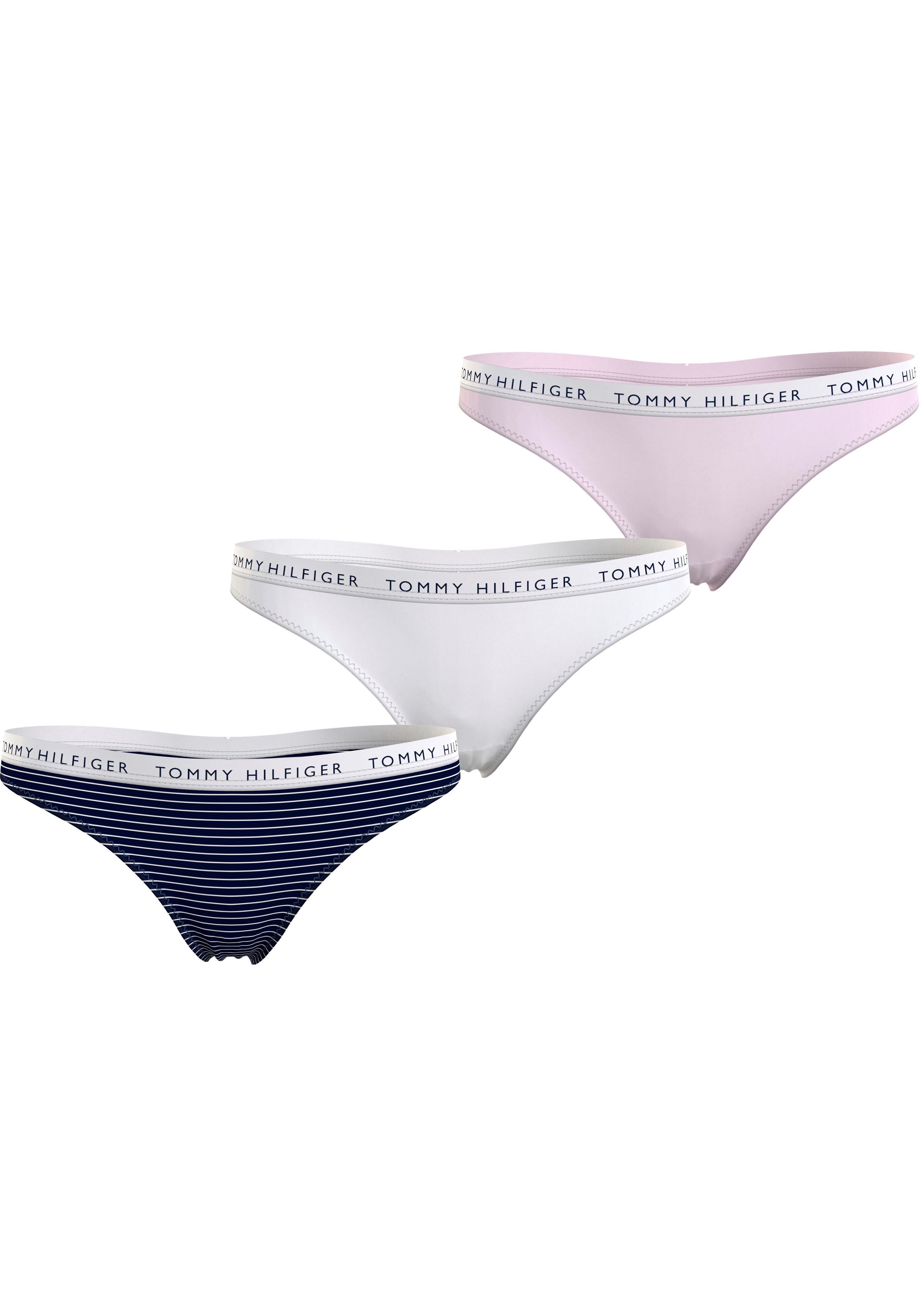Tommy Hilfiger Underwear T-String (Packung, Logobund elastischem 3-St., 3er-Pack) mit