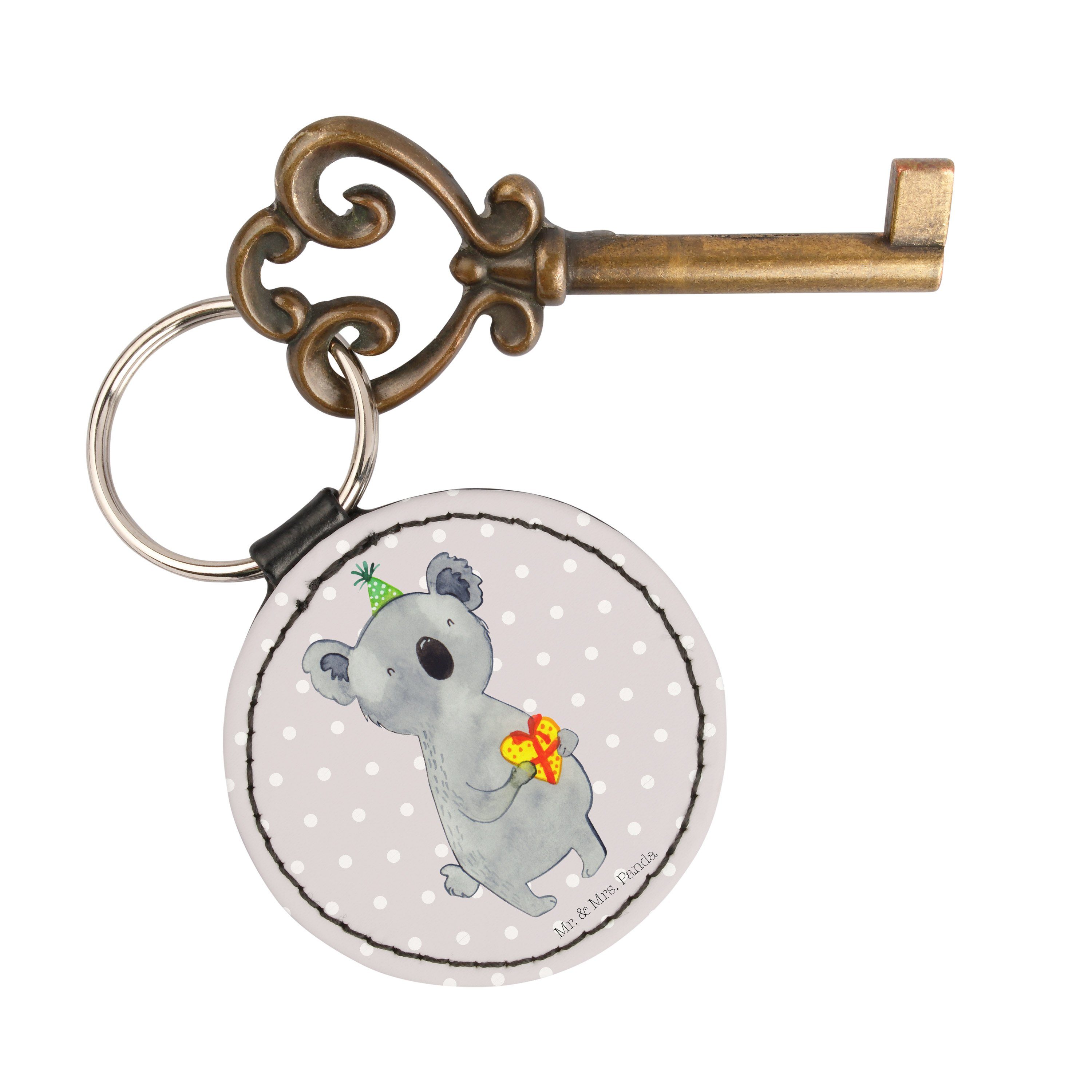 Mr. Schlüsselanhänger, Pastell Geschenk (1-tlg) - Panda Koala Mrs. Grau Taschenanhänger, - & P Schlüsselanhänger