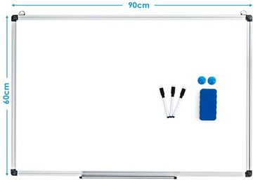 COSTWAY Magnettafel, Whiteboard, Pinnwand Wandtafel Board mit Alurahmen