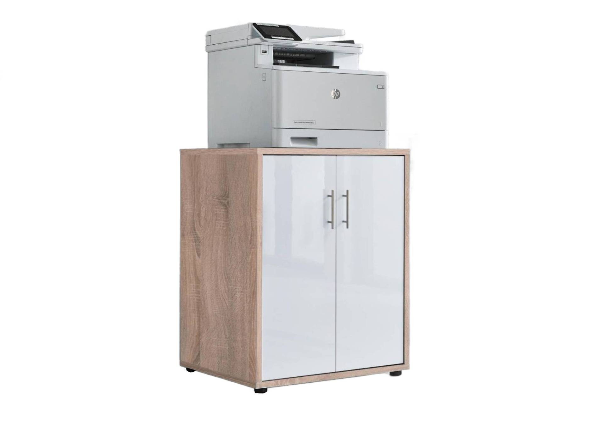 moebel-dich-auf Aktenschrank Druckerkommode TABOR (ideal für Drucker, 2-türig) 74 cm hoch, Ablagefläche: 54 x 50 cm