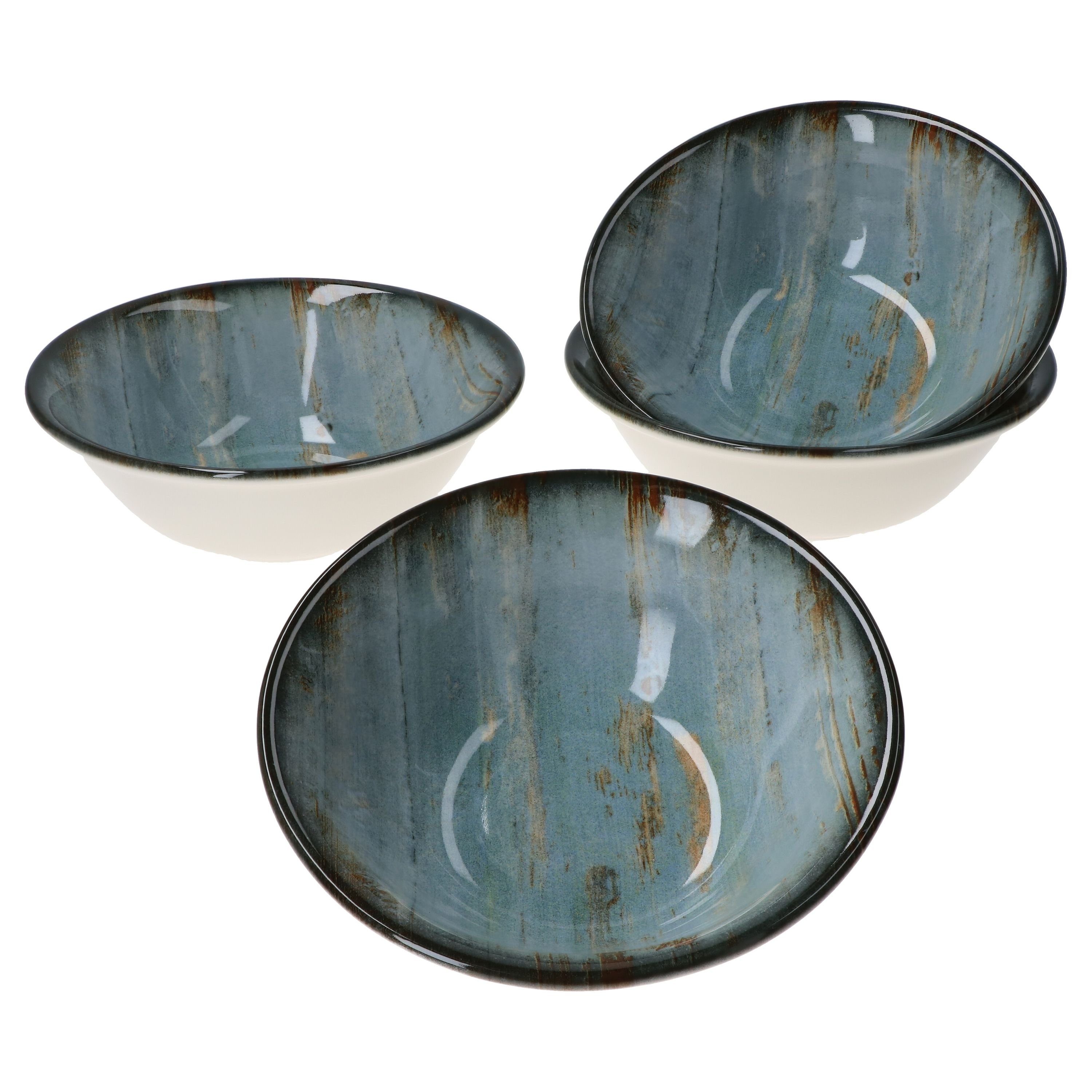 Bonna Servierschale 4er Set Schale Bonna Madera Mint Gourmet 16cm - MDRMTGRM16KS, Porzellan