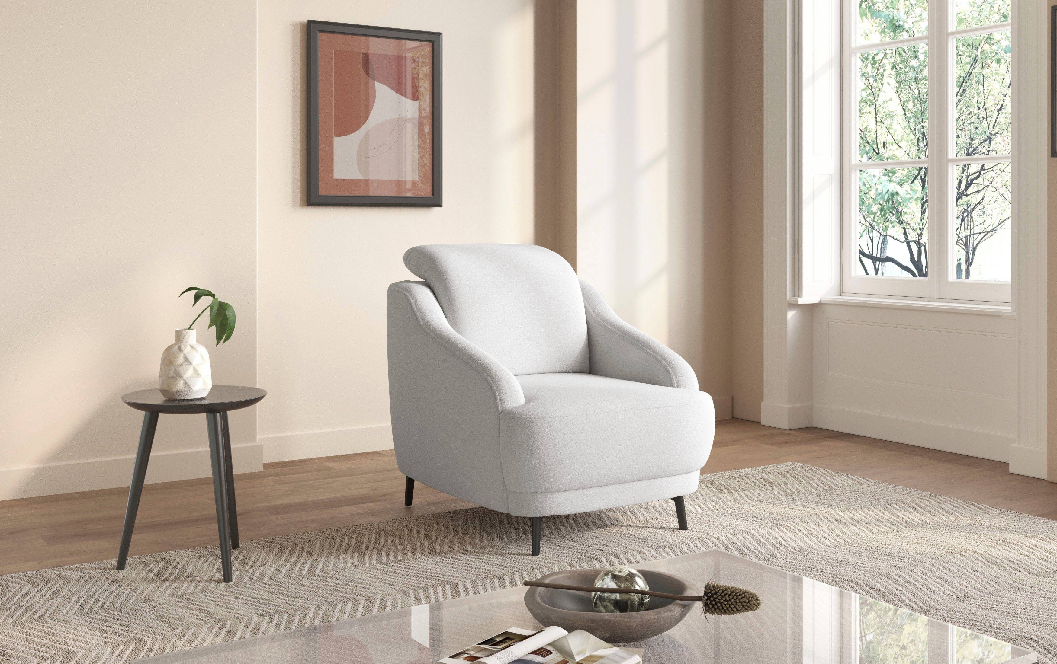 sit&more Sessel Blues (1-St), mit Metallfüßen, günstig online kaufen