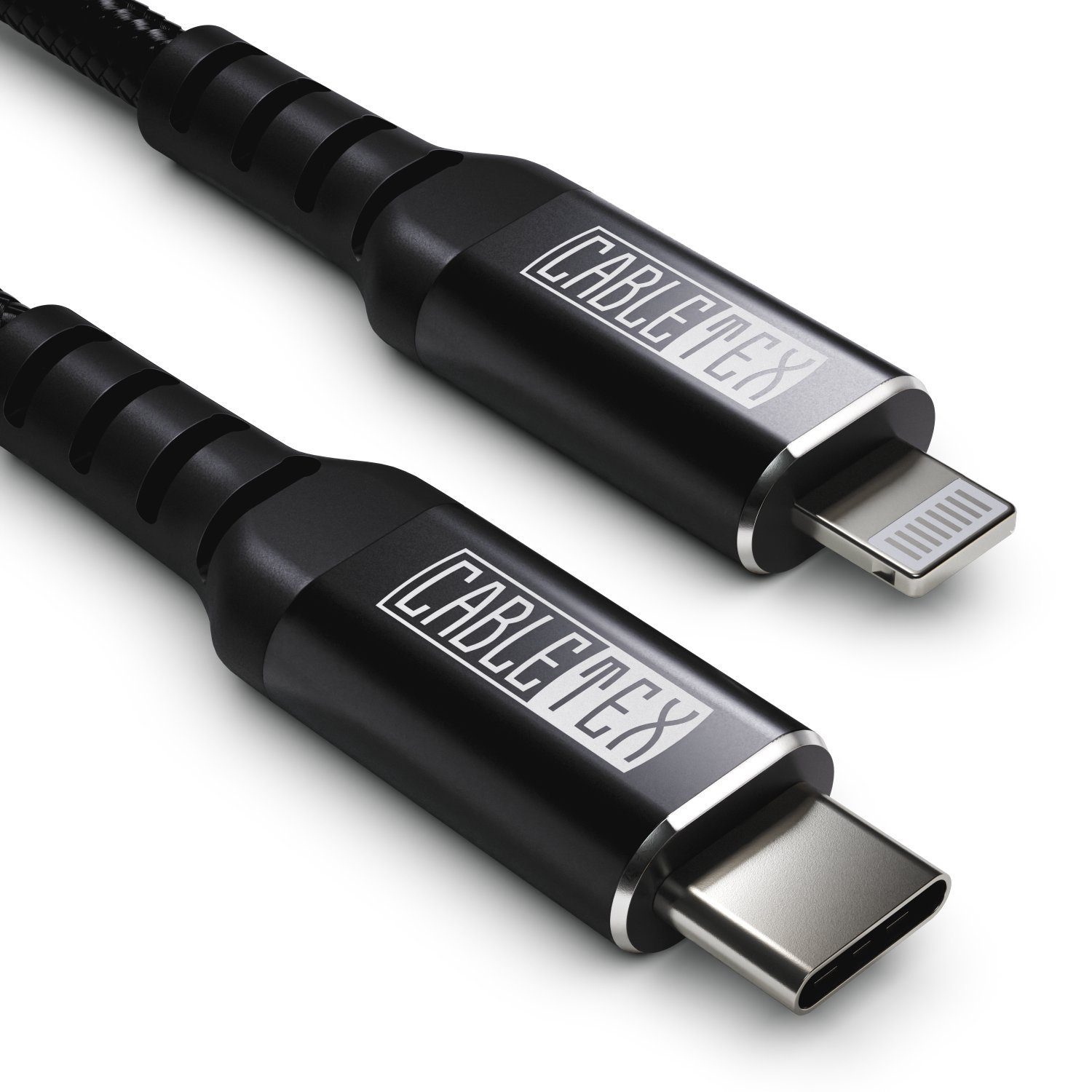 CABLETEX USB C zu Lightning Kabel für iPhone und iPad Ladekabel  Lightningkabel, Lightning, USB-C (200 cm), 2m Länge, MFi-Zertifizierung,  Für iPhone 13/12/SE/11/11 Pro/max/X/XS/XR/XS Max/8/8 Plus, Für iPhone,  iPod, iPad und Airpods
