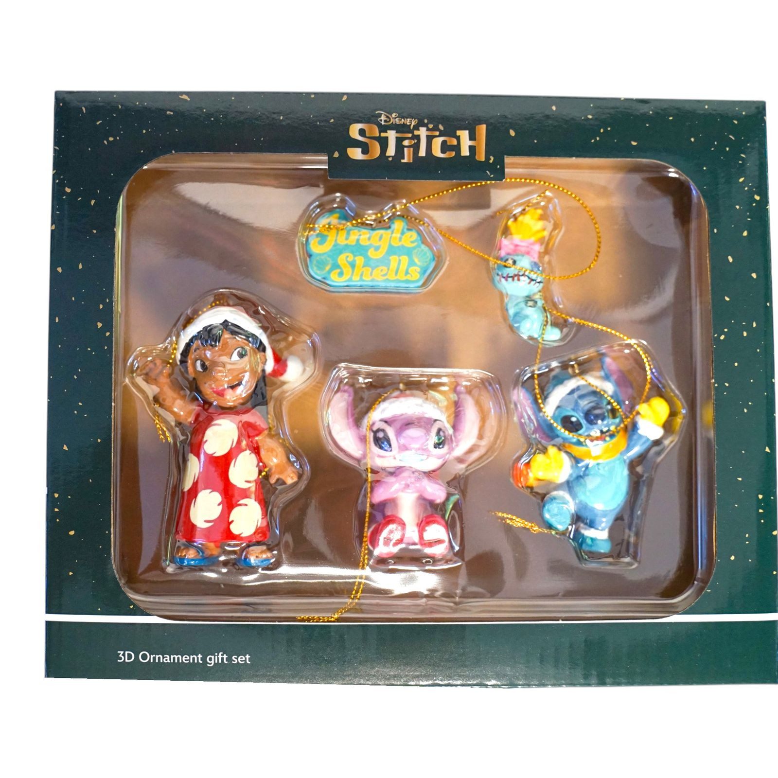 Disney Christbaumschmuck Weihnachtsbaumanhänger 5er Set Disney Stitch Polyresin