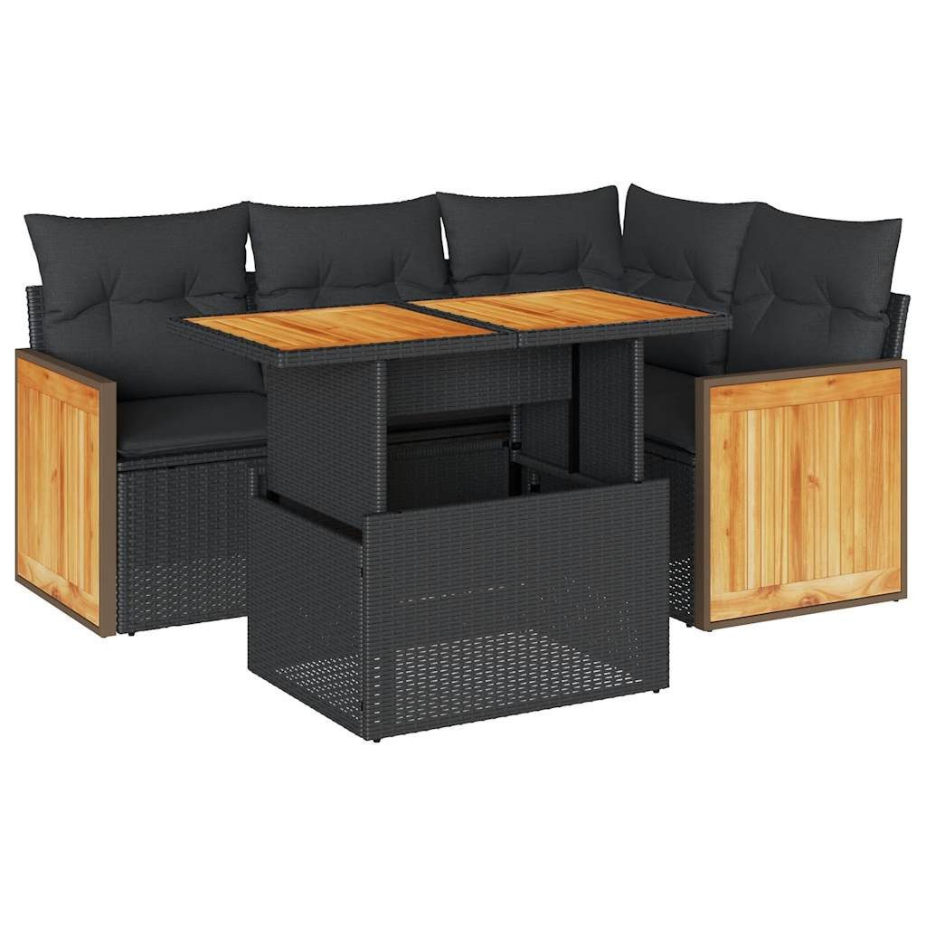 vidaXL Gartenlounge-Set, 5tlg. Garten-Sofagarnitur mit Kissen günstig online kaufen