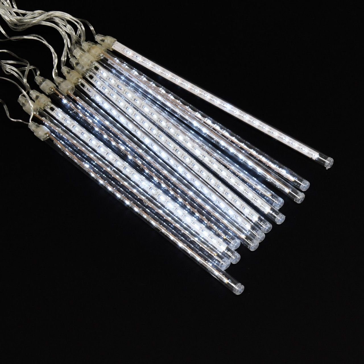 Mojawo Lichtervorhang Meteor Lichter Lichterkette 240 LED 12 Stangen jede 3 günstig online kaufen
