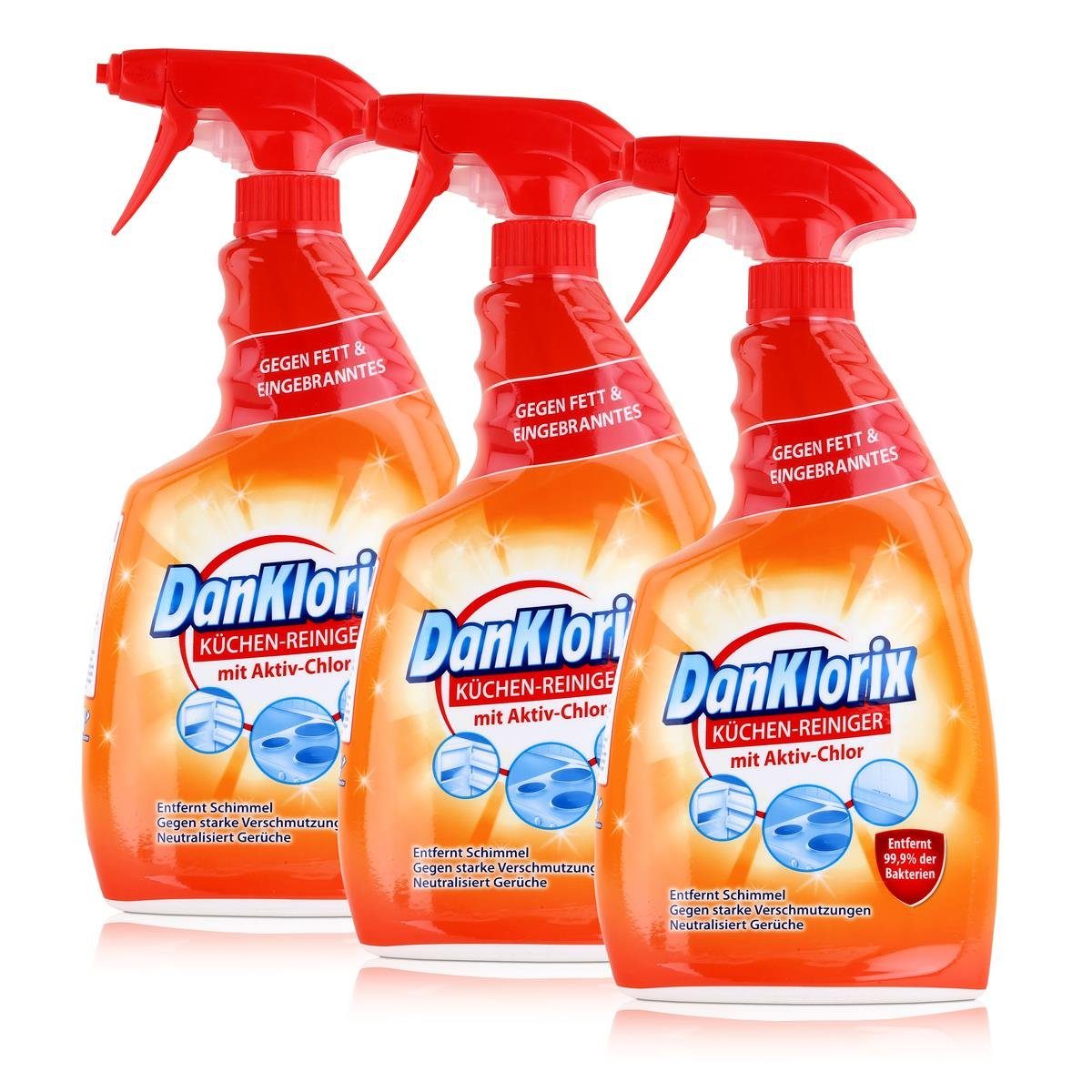 DanKlorix DanKlorix Küchen-Reiniger 750ml - Mit Aktiv-Chlor (3er Pack) Уборщик кухни