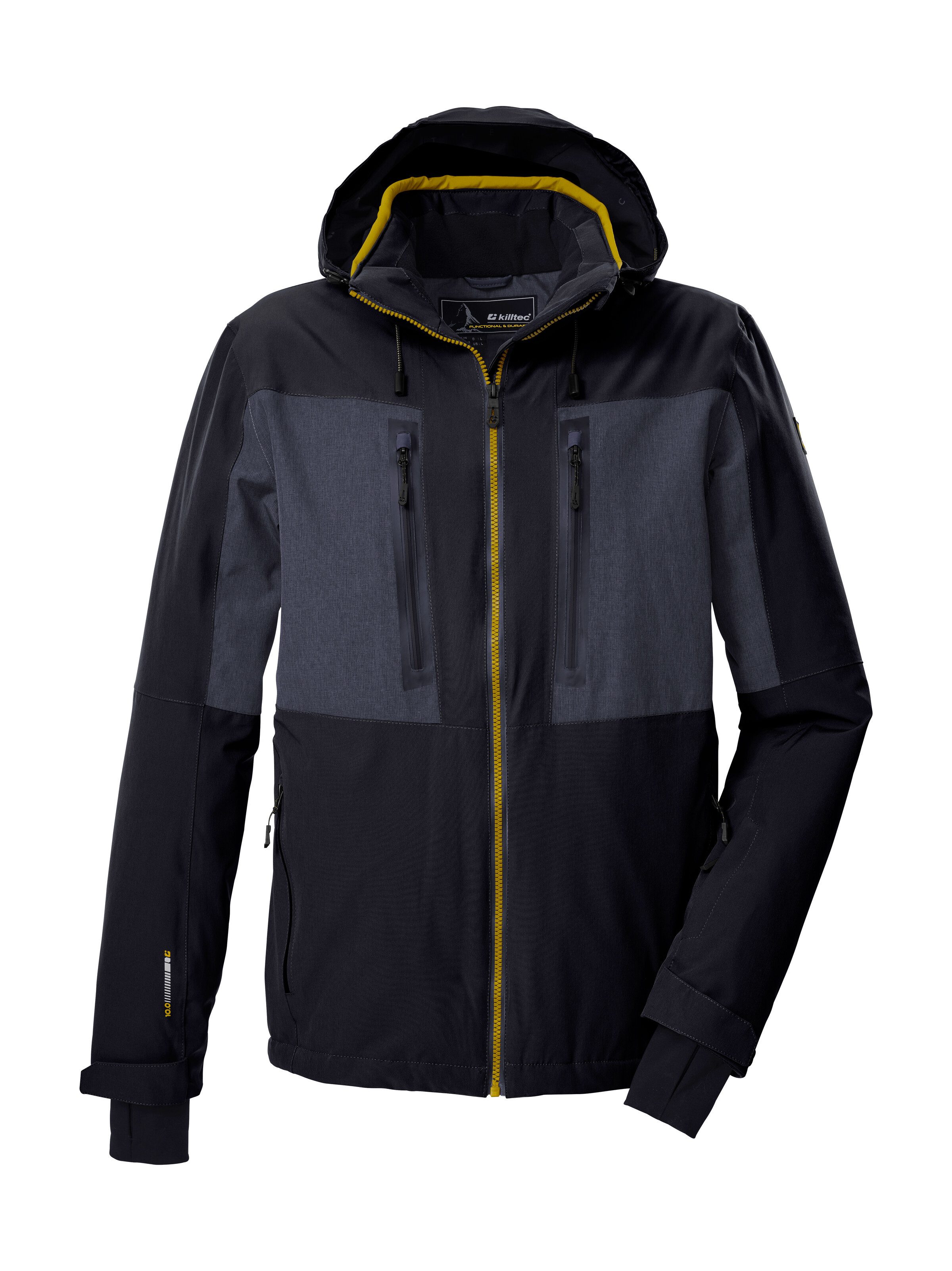 Killtec Skijacke KSW 47 MN SKI JCKT Herren Skijacke: wasserdicht, atmungsaktiv, abnehmbare Kapuze