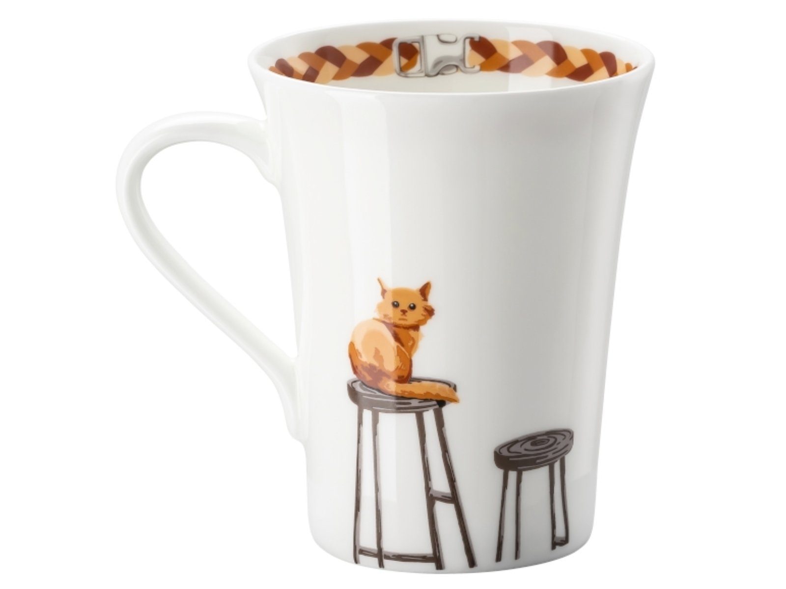 Hutschenreuther Becher My Mug Katze - Maine Coon Becher mit Henkel 0,4 l, Bone China, Tassen