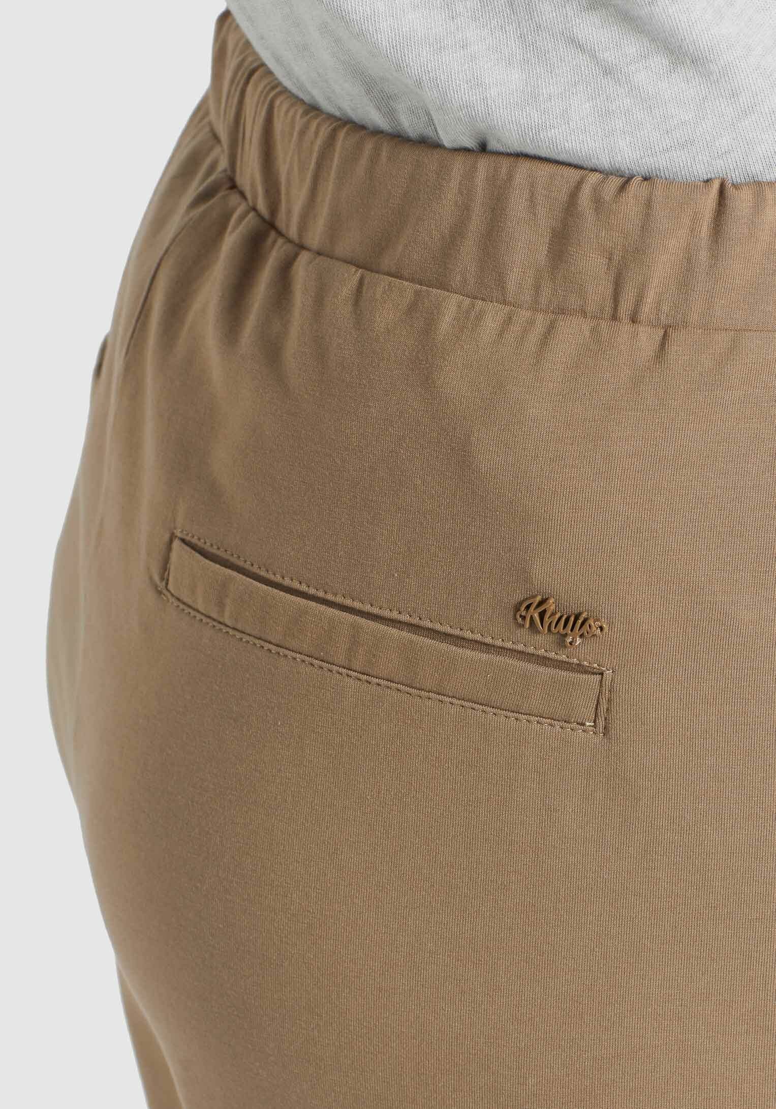Damen Hosen khujo Jogger Pants khujo Hose ALENIA (1-tlg) im Slim Fit mit Low Waist und Reißverschlusstaschen