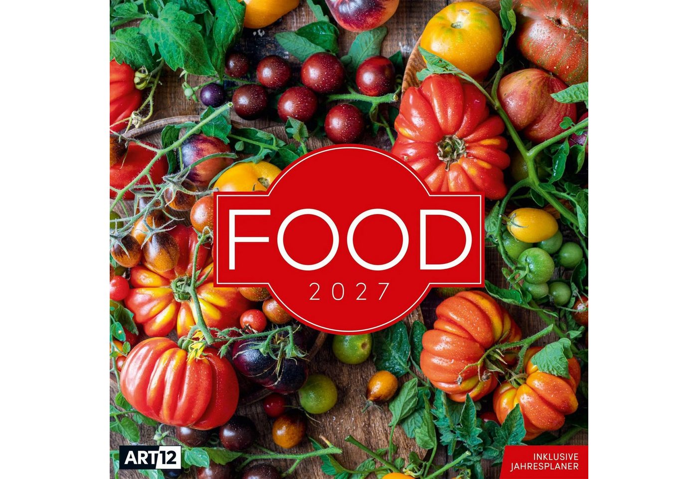 Ackermann Wandkalender Food Kalender 2027 - 30x30 - Art12