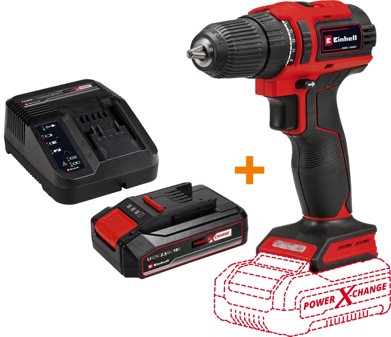 Einhell Akku-Bohrschrauber Einhell Akku-Bohrschrauber TE-CD 18/40 Li BL 18 V