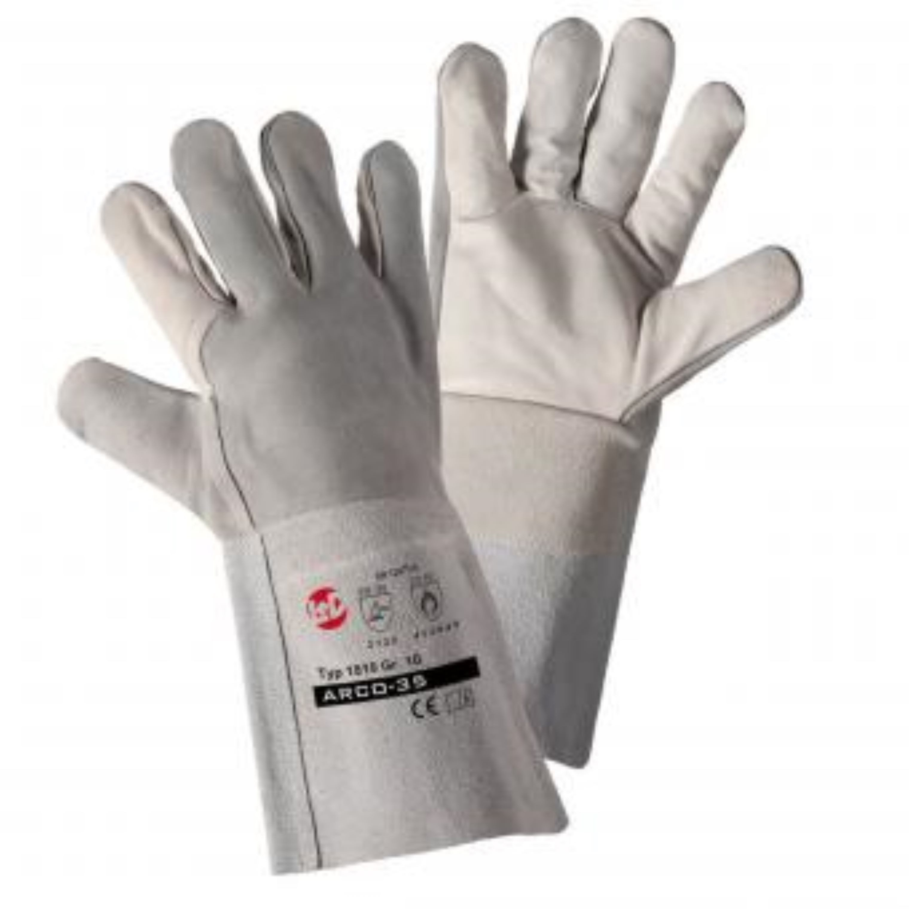 Leipold + Döhle Schweißerhandschuhe ARCO-35 Schweißer-Handschuh 1810 – Profi-Handschutz für Schweißer aus hochwertigem Rindspaltleder