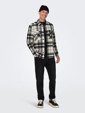 ONLY & SONS Langarmhemd ONSMILO LIFE OVR CHECK LS SHIRT NOOS