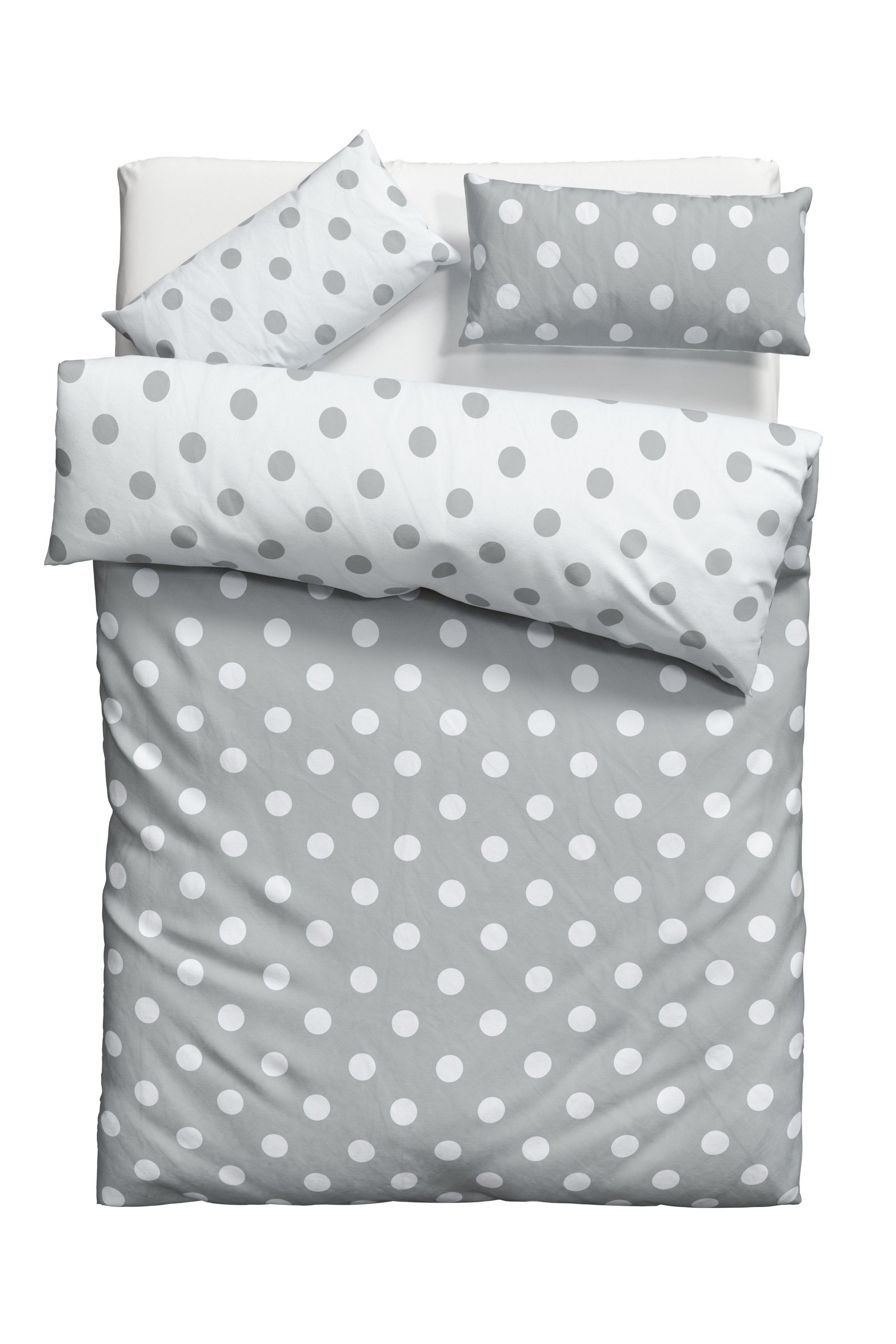 my home Wendebettwäsche Dots, Polycotton recycelt, günstig online kaufen