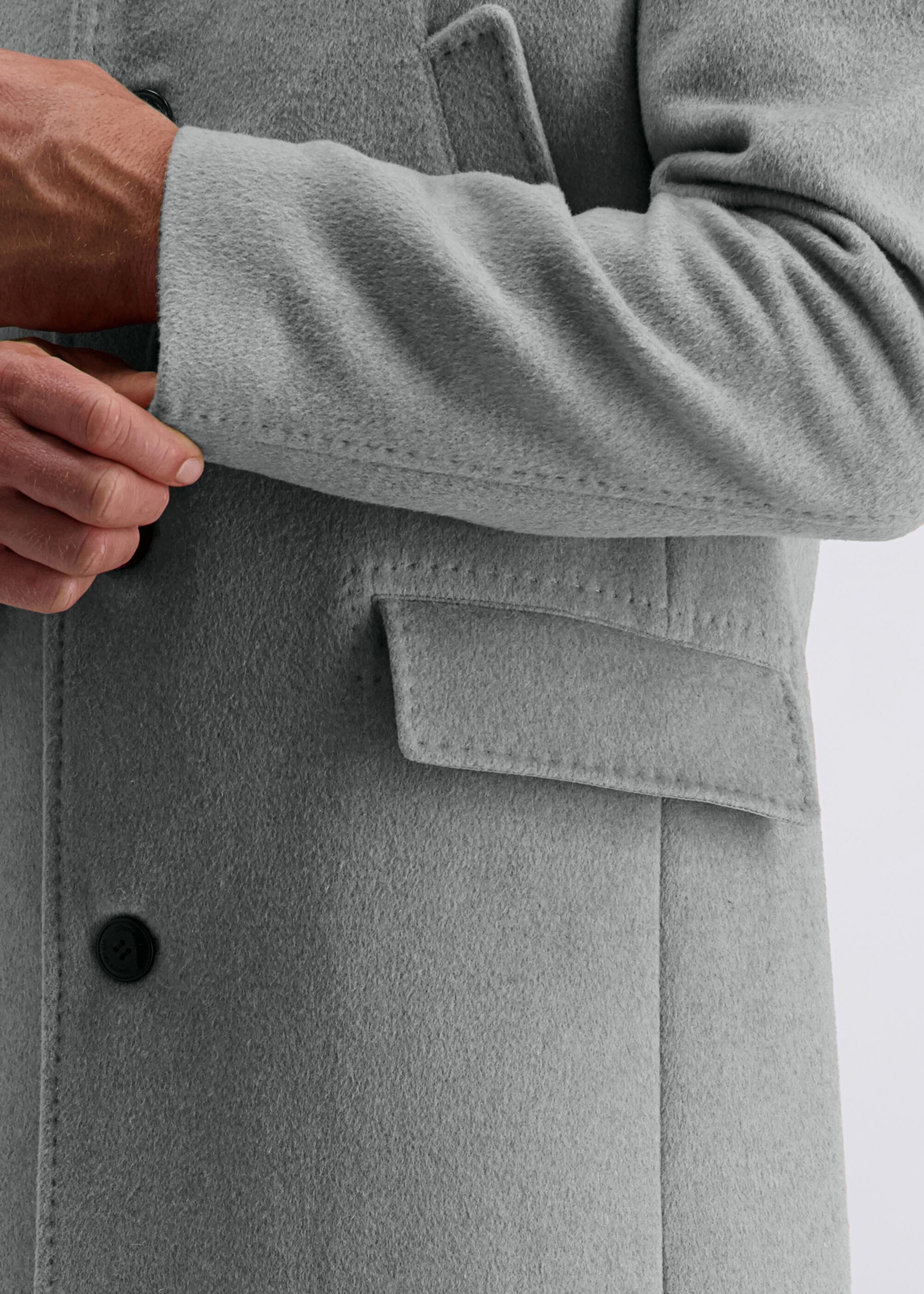 Pierre Cardin Langmantel mit hohem Kragen