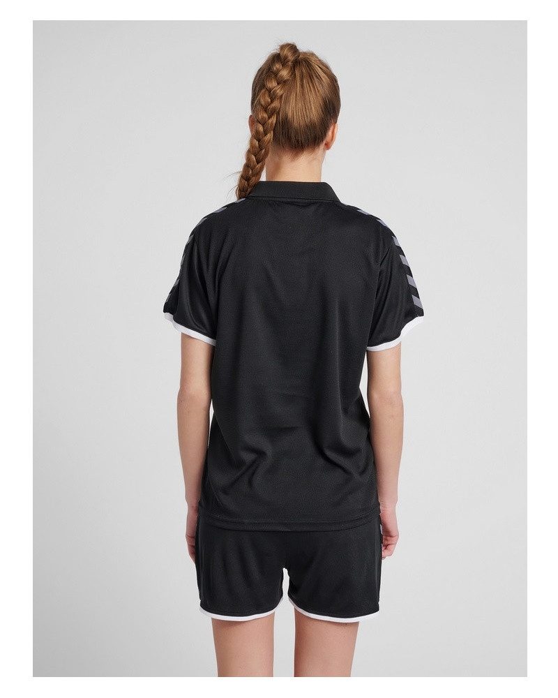 hummel Poloshirt hmlAUTHENTIC Functional (weicher Jerseystoff) Kurzarm schwarz/weiss
