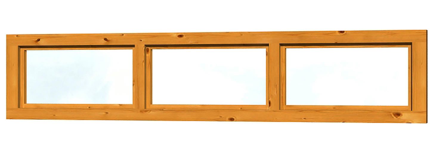 Skanholz Fenster Oberlicht, 147 x 30 cm