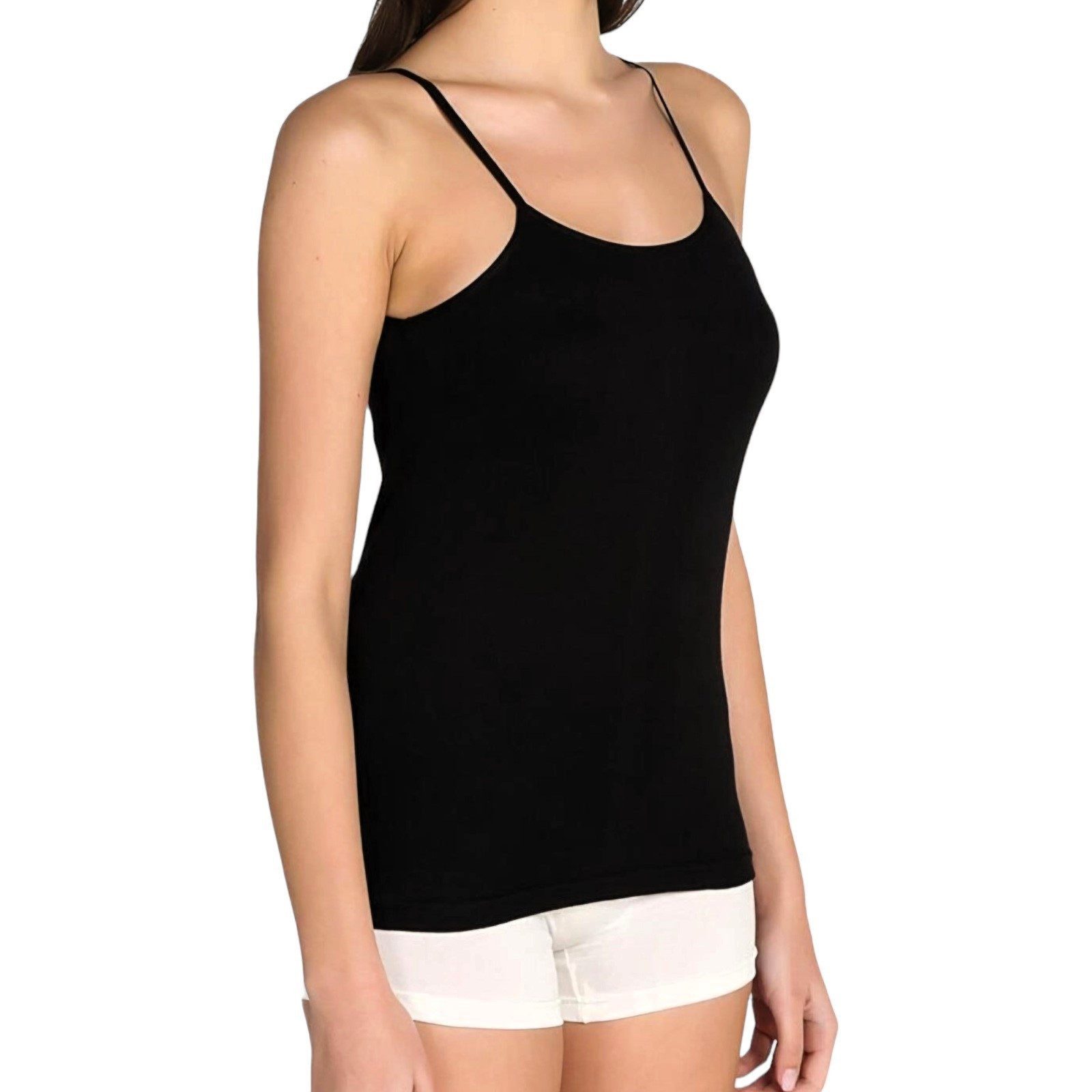 fashionshowcase Tanktop Damen Spaghettiträger Tops 4er günstig online kaufen