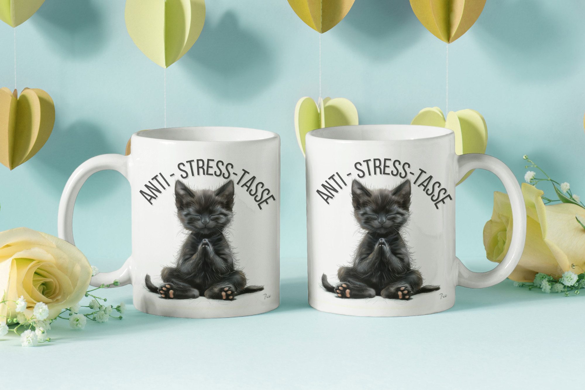 WS-Trend Tasse Anti Stress Baby Katze Kätzchen Kaffeetasse Teetasse Geschenkidee, 1-tlg., Keramik