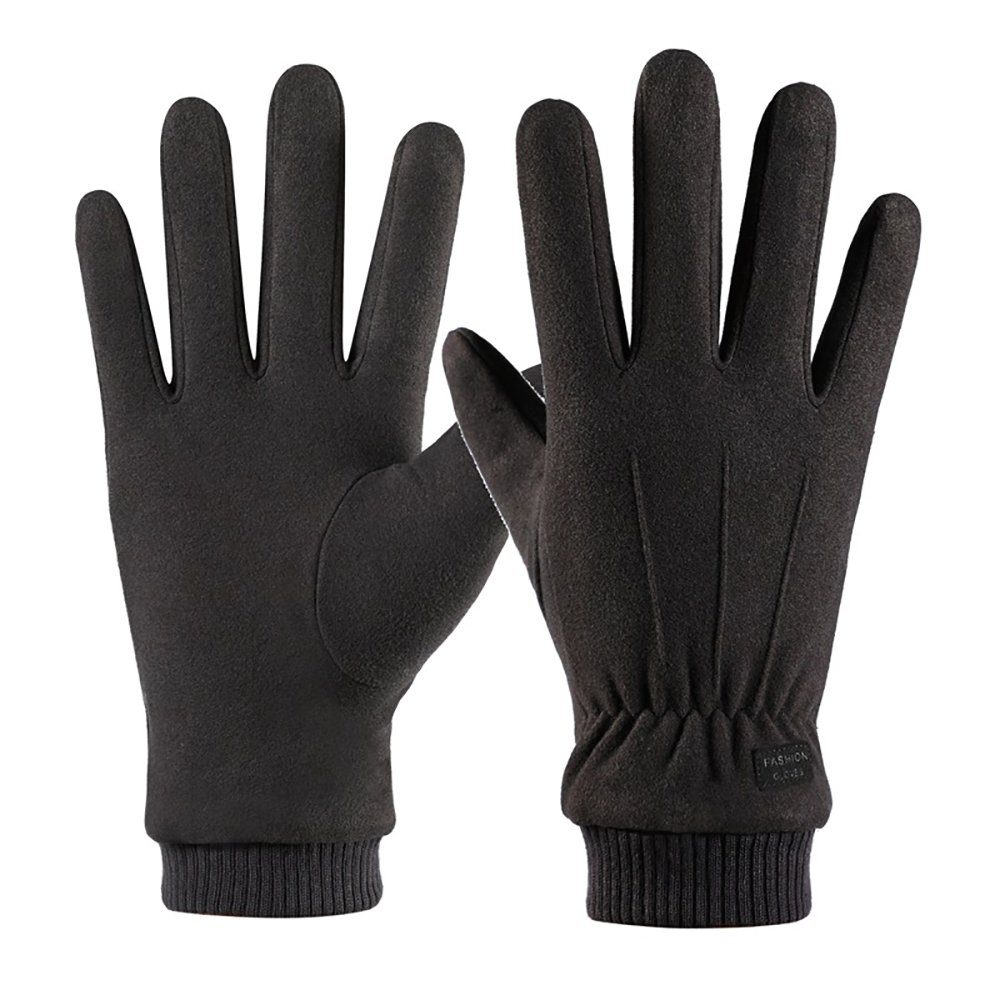 ZanMax Fahrradhandschuhe Winter Handschuhe Touchscreen 1 Warm Fahrradhandschuhe Paar Schwarz