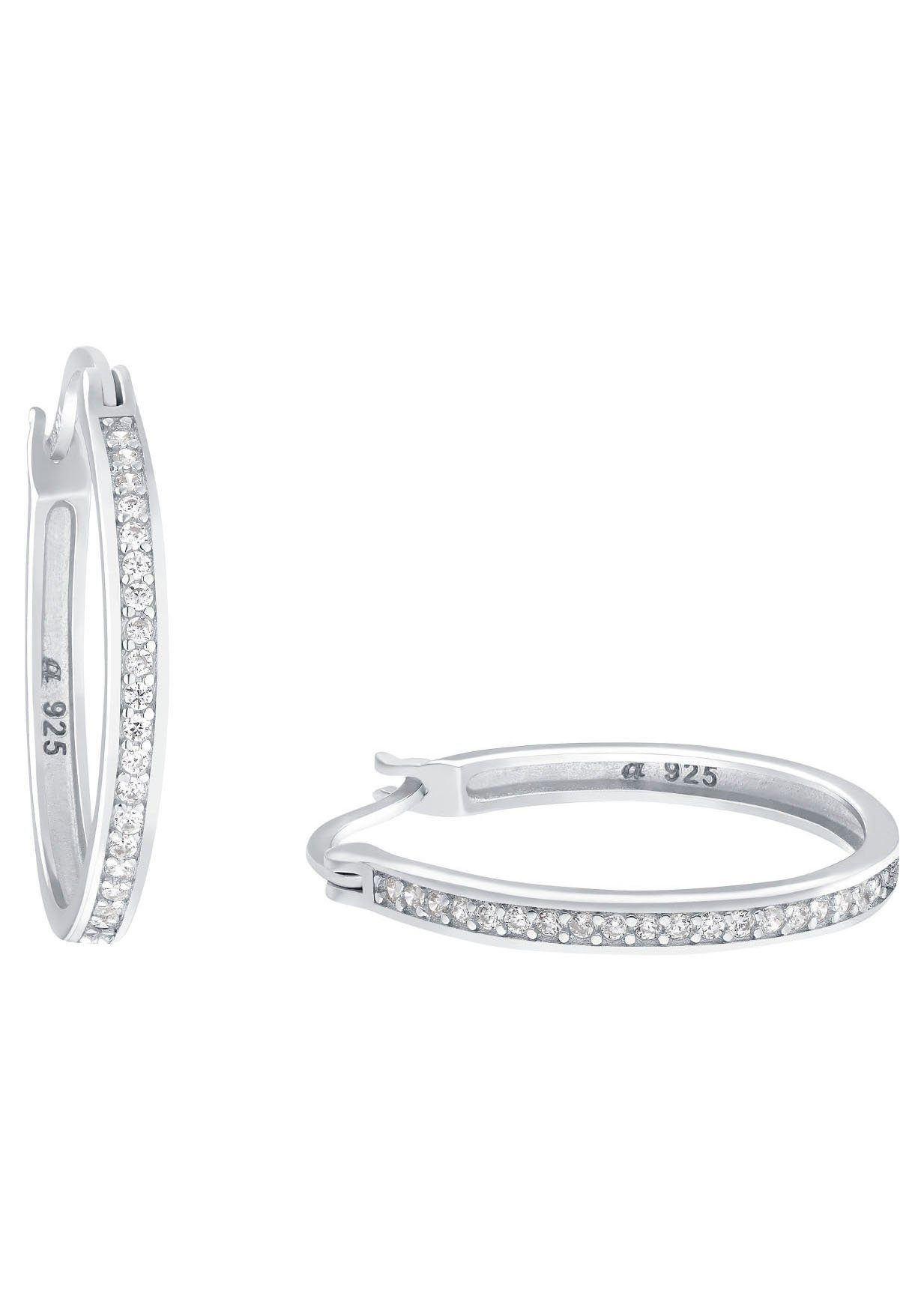 Amor Paar Creolen (2-tlg), mit Zirkonia (synth)