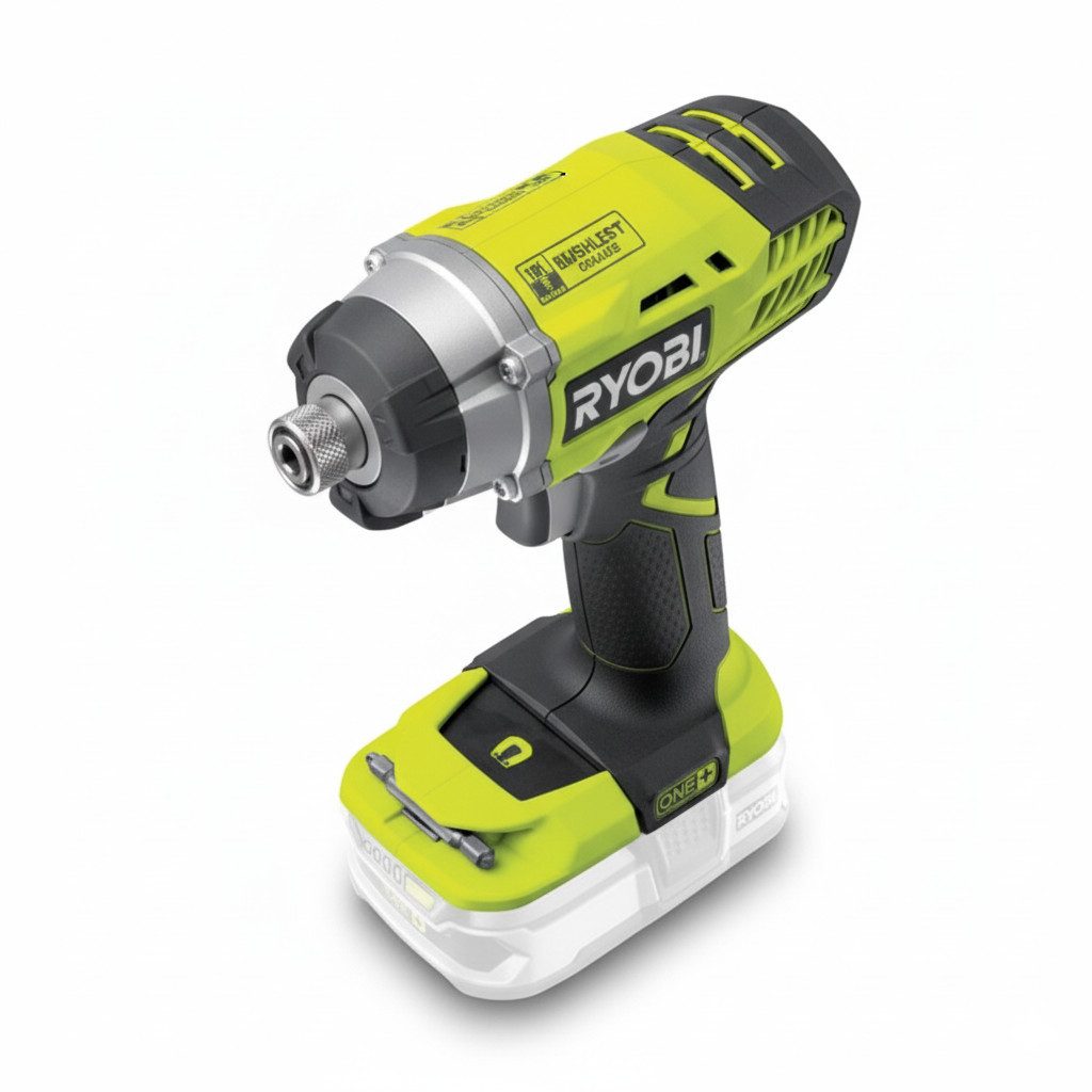 Ryobi Akku-Schlagschrauber Ryobi RID1801M – 18 V ONE+ Akku-Schlagschrauber mit Bit & Adapter, (1-tlg)