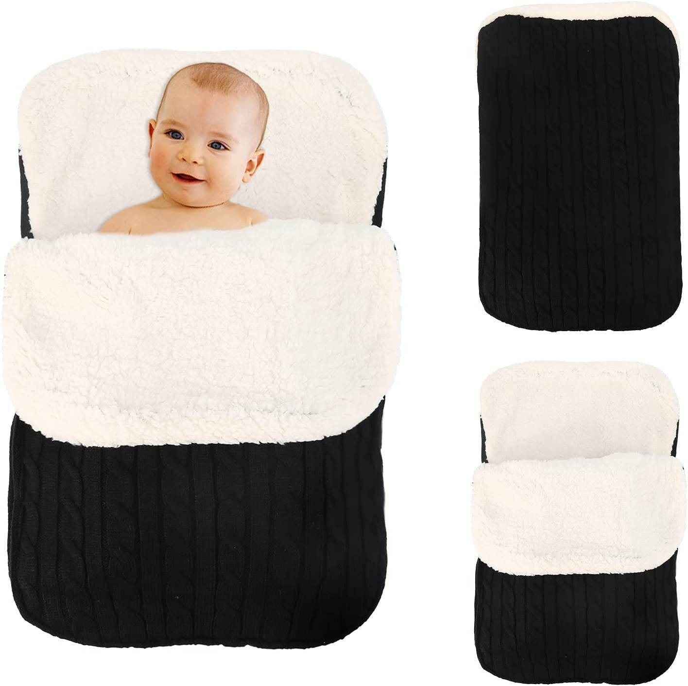 Cbei Babyschlafsack Kuschelig warmer Fußsack für Kinderwagen