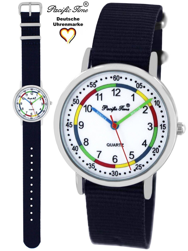 Pacific Time Quarzuhr Kinder Armbanduhr First Lernuhr Wechselarmband, Mix und Match Design - Gratis Versand