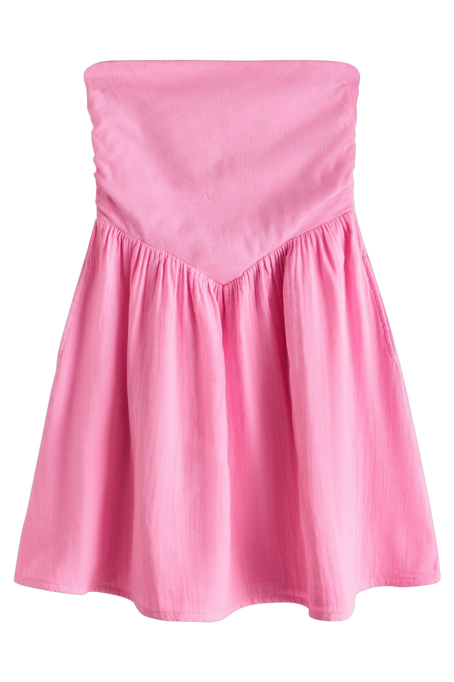 Jerseykleid Sommerliches Bandeau-Minikleid, Kurzgröße