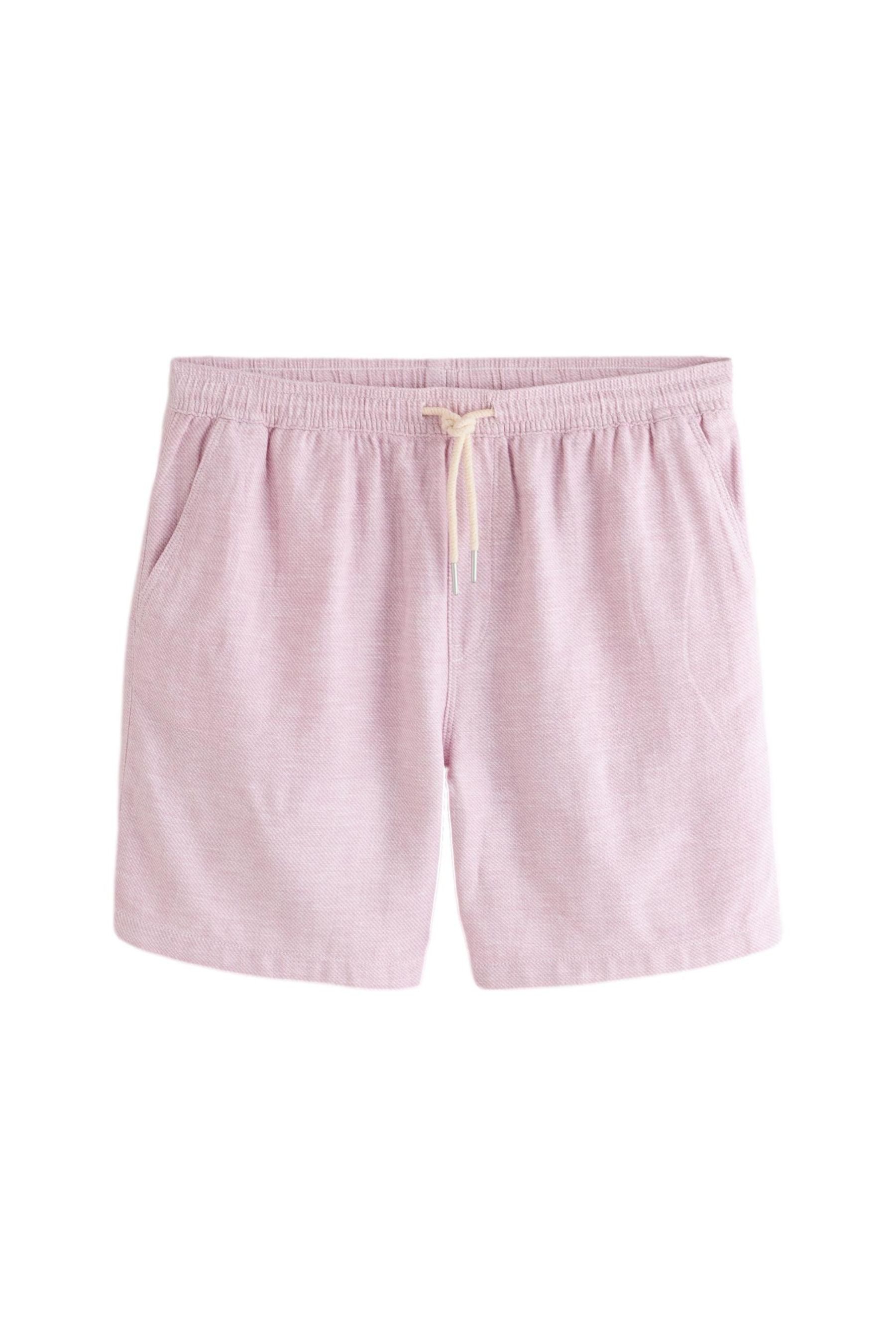 Shorts Shorts mit Elastikbund aus Leinengemisch