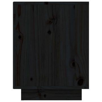 möbelando Schuhregal 3013363, LxBxH: 34x60x45 cm, aus Kiefer-Massivholz in Schwarz