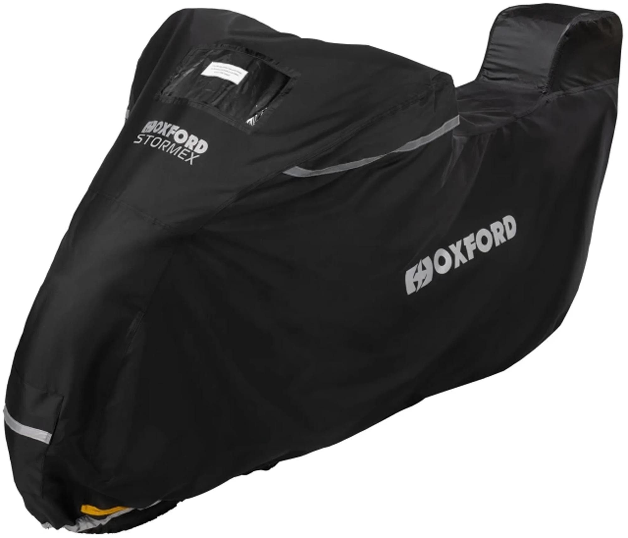 OXFORD Schutzplane Stormex Topbox Motorrad Abdeckplane, Outdoor,reflektierend,mit Kennzeichenfenster