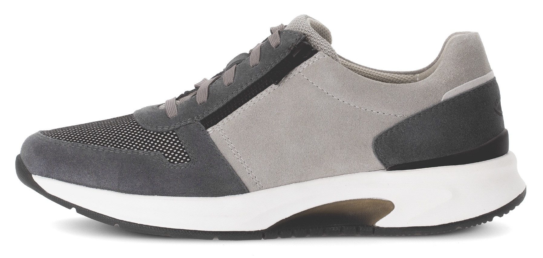 rollingsoft Keilsneaker, Freizeitschuh, Halbschuh, Schnürer mit Außenreißverschluss, G-Weite