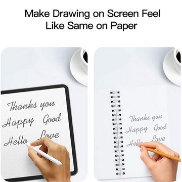 Protectorking Schutzfolie 2x Paperfeel für iPad 10.2 / 8/ 9 Gen.Displayschutz Schreiben Malen, (2-Stück), Tablet