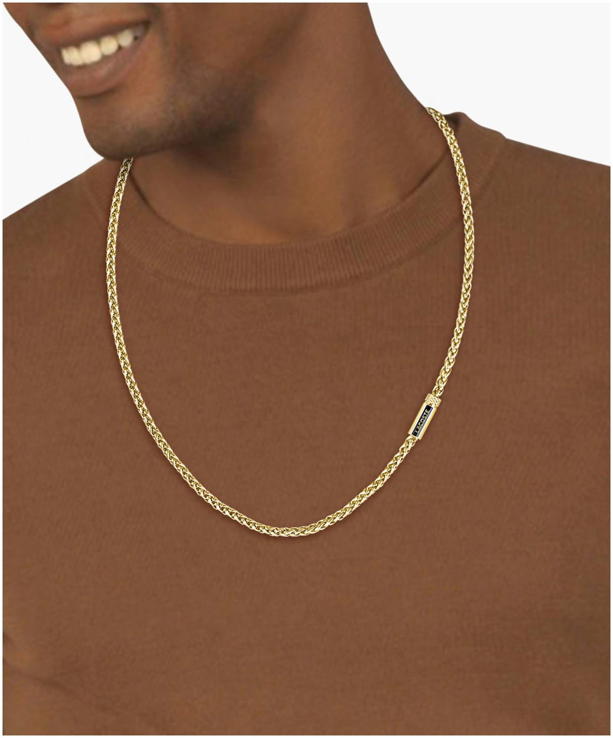 Lacoste Edelstahlkette SPELT, mit Emaille