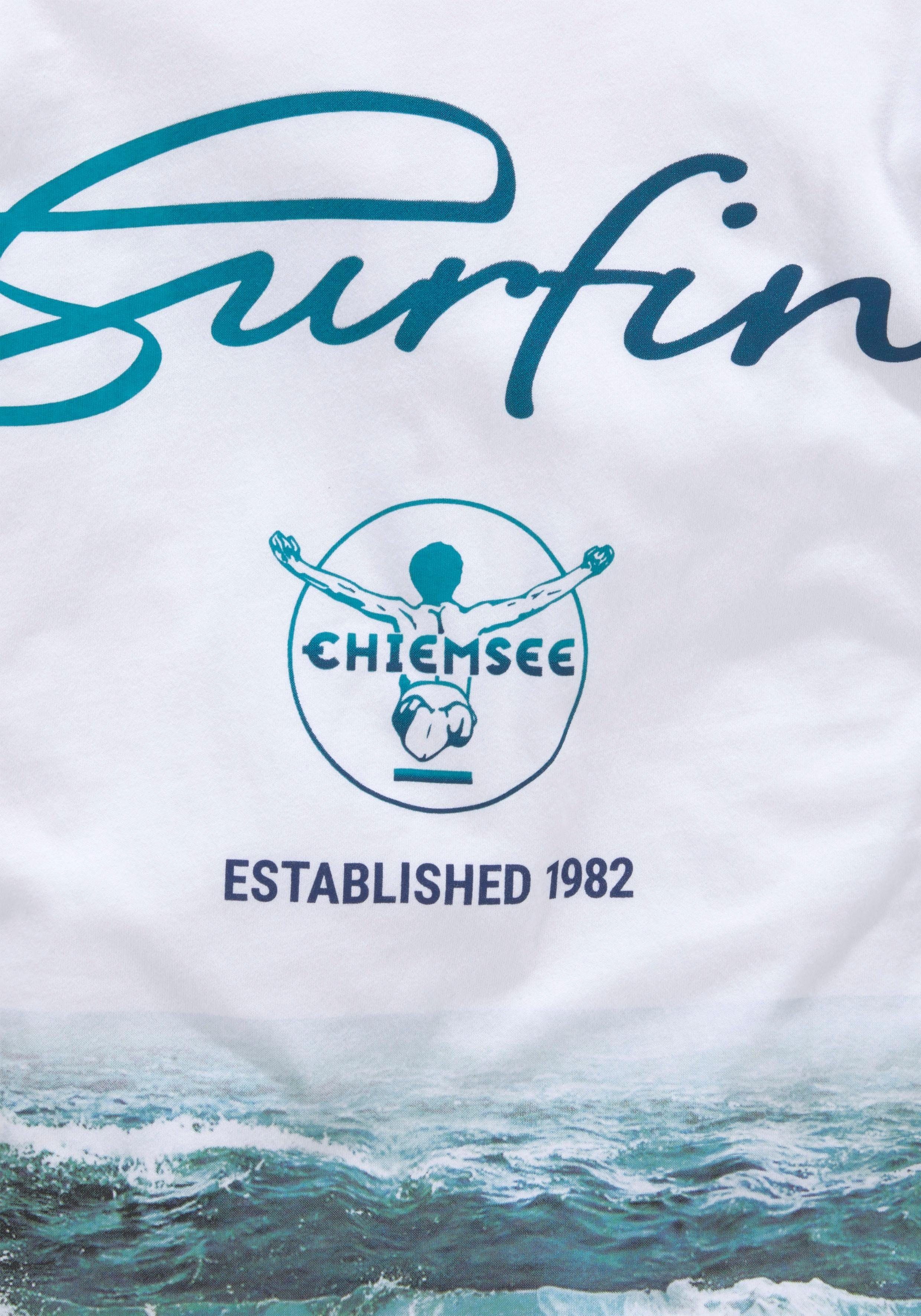 Chiemsee T-Shirt WAVE Kurzarm, Basic-Passform, bedruckt, Rundhalsausschnitt