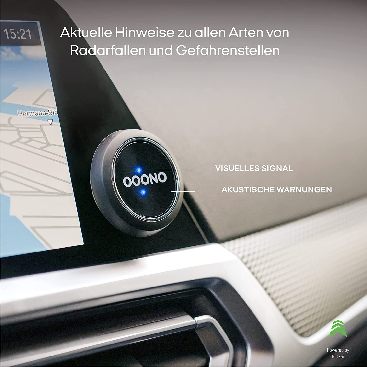 OOONO 2x CO-DRIVER NO1 + 2x Ersatzbatterie : Warnt vor Blitzen in