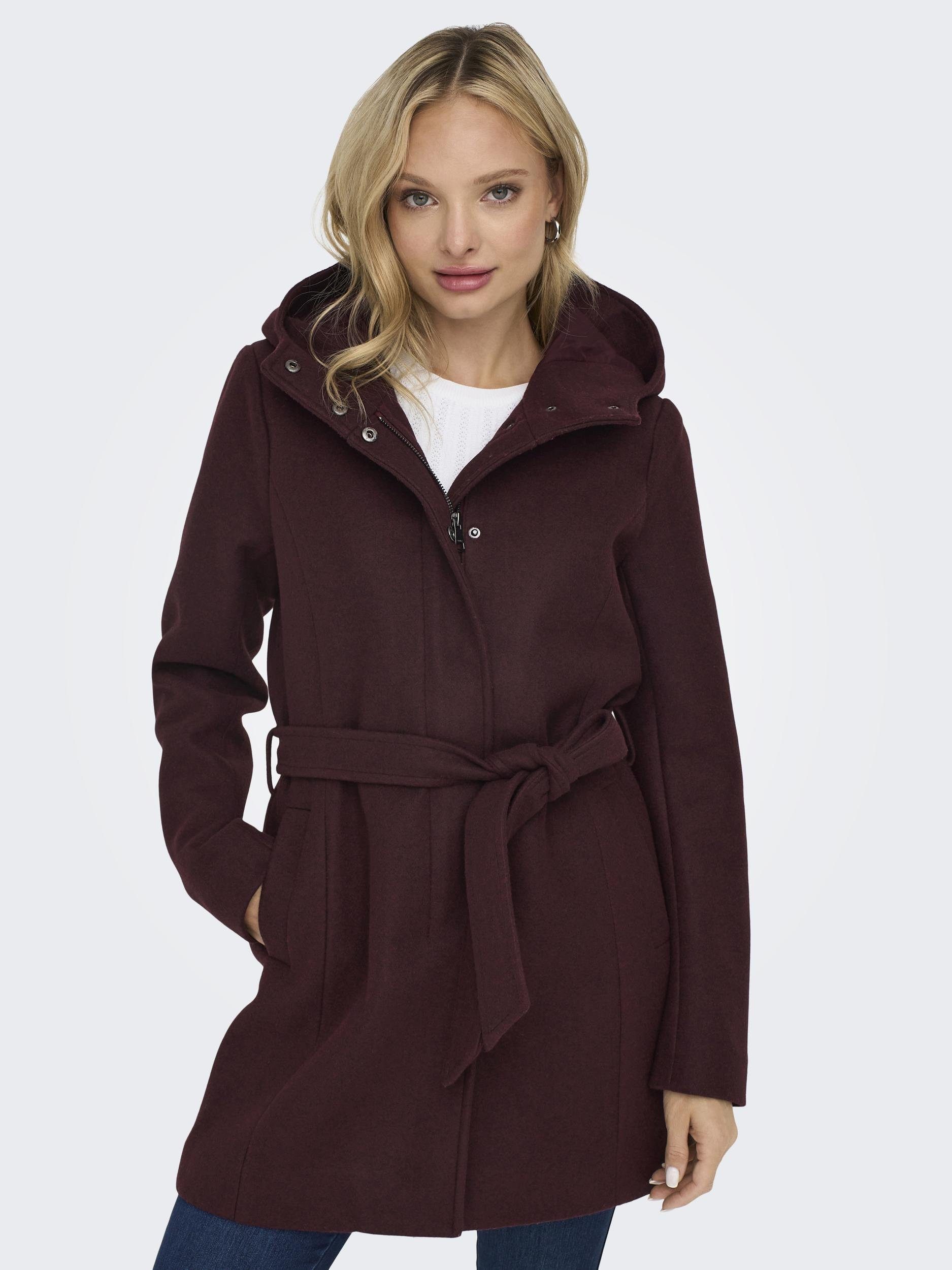 ONLY Kurzmantel ONLEMMA HOODED BELT COAT günstig online kaufen