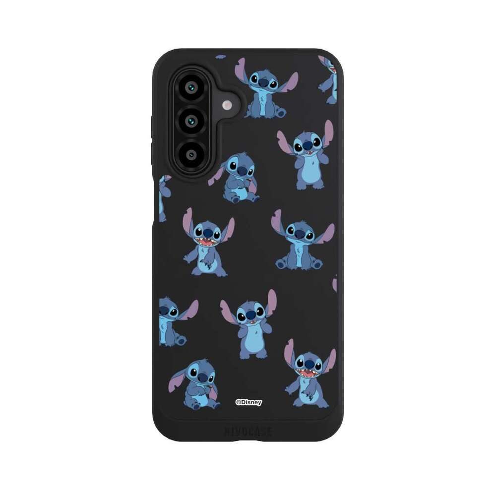 NIVOCASE Handyhülle Lilo & Stitch Offizielles Lizenzprodukt Disney, Samsung Galaxy A17 5G Handyhülle Hülle NIVOpure Case Schwarz