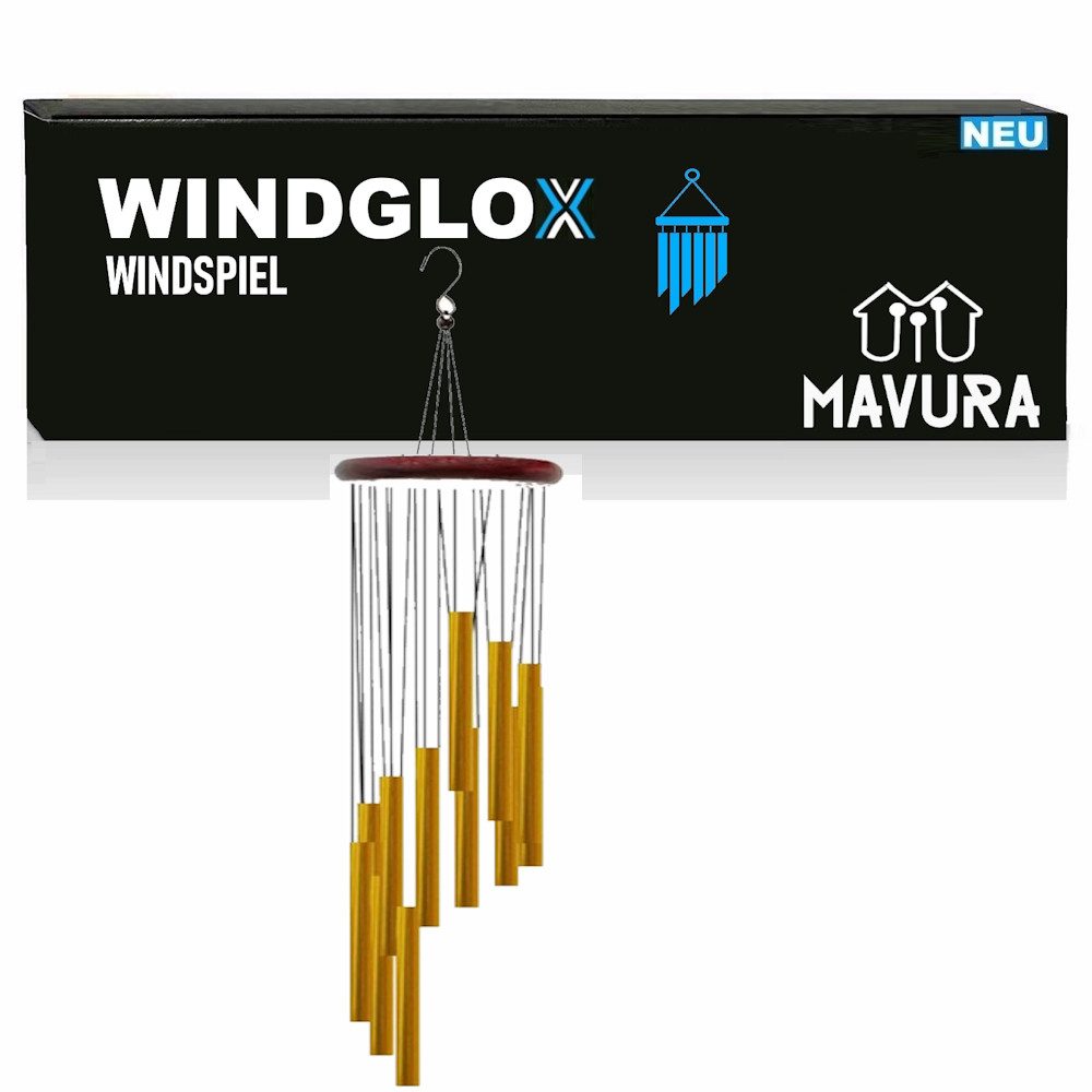 MAVURA Windspiel WINDGLOX Klangspiel Glockenspiel Windspiele