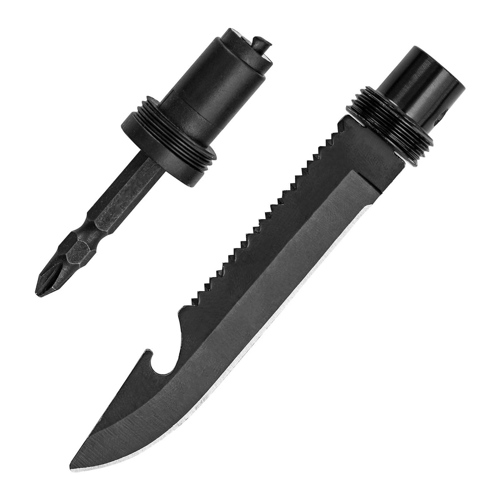 Hillvert Spaten Survival-Spaten Messer Multifunktion-Schaufel Hammer, mit Axt