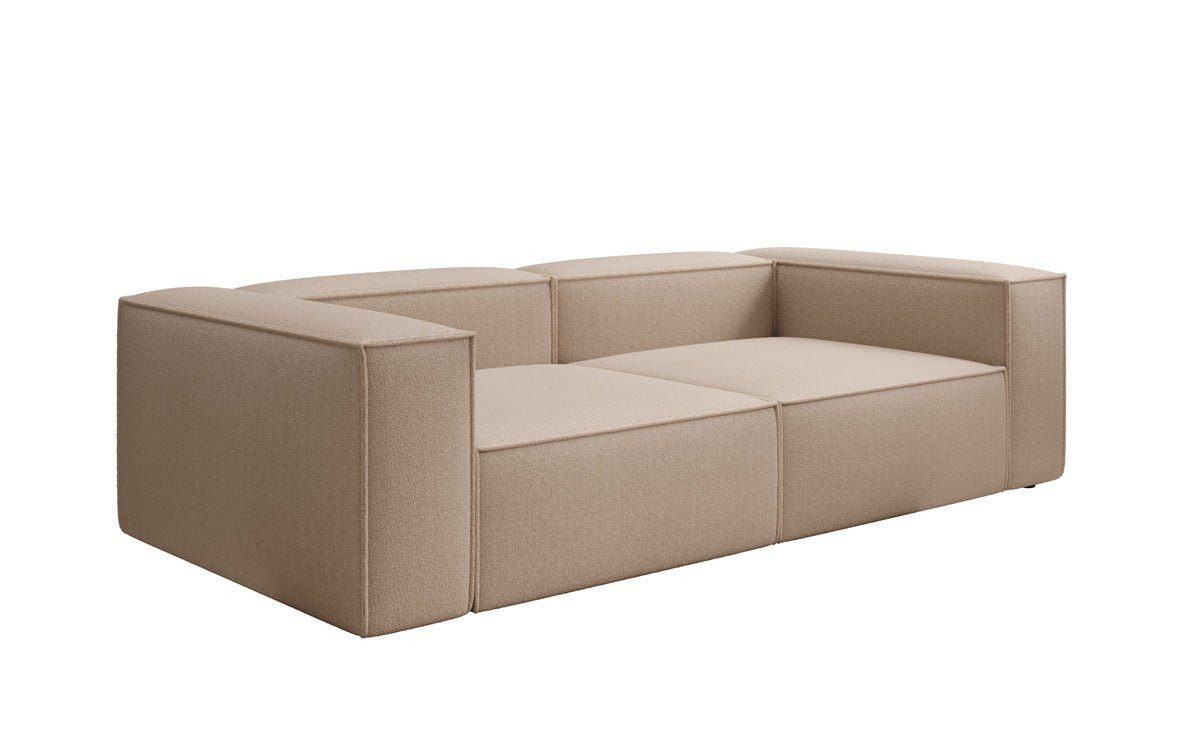 Luxusbetten24 Sofa Designer Sofa Lesley 3 Sitzer, in Bouclé