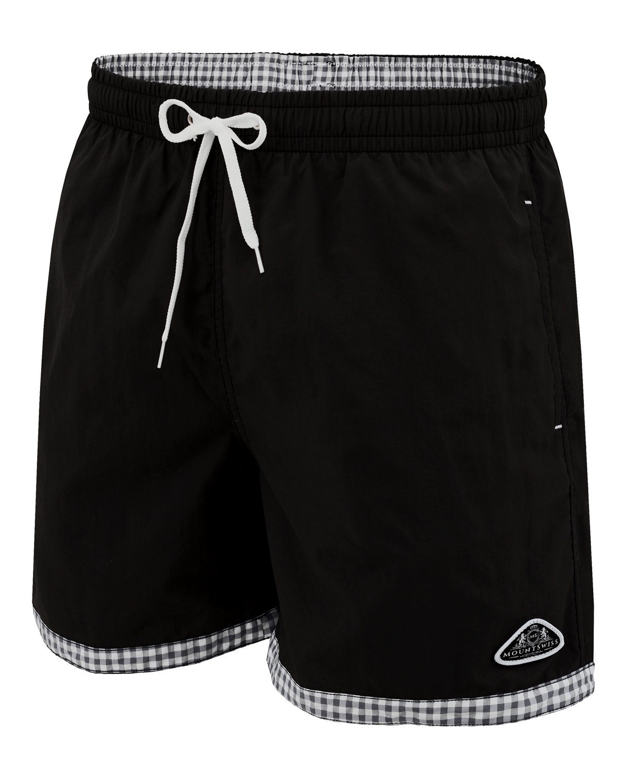 Mount Swiss Badeshorts Mount Swiss hochwertige Männer Badehose LUKAS mit Sun-Protection I (1-St)