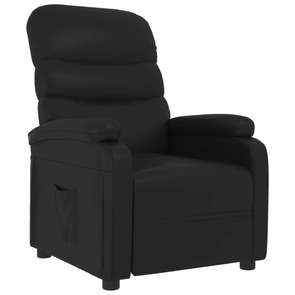 Sessel Relaxsessel Schwarz Kunstleder