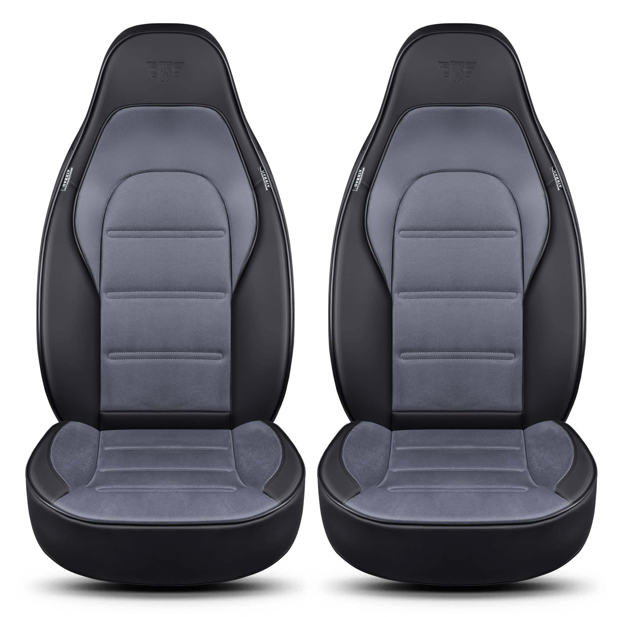 BREMER SITZBEZÜGE Autositzbezug für VW ID.3 Bj ab 2020 LT2, Set, 2-tlg., Schonbezüge Sitzbezüge Fahrer und Beifahrer, in Schwarz/Grau