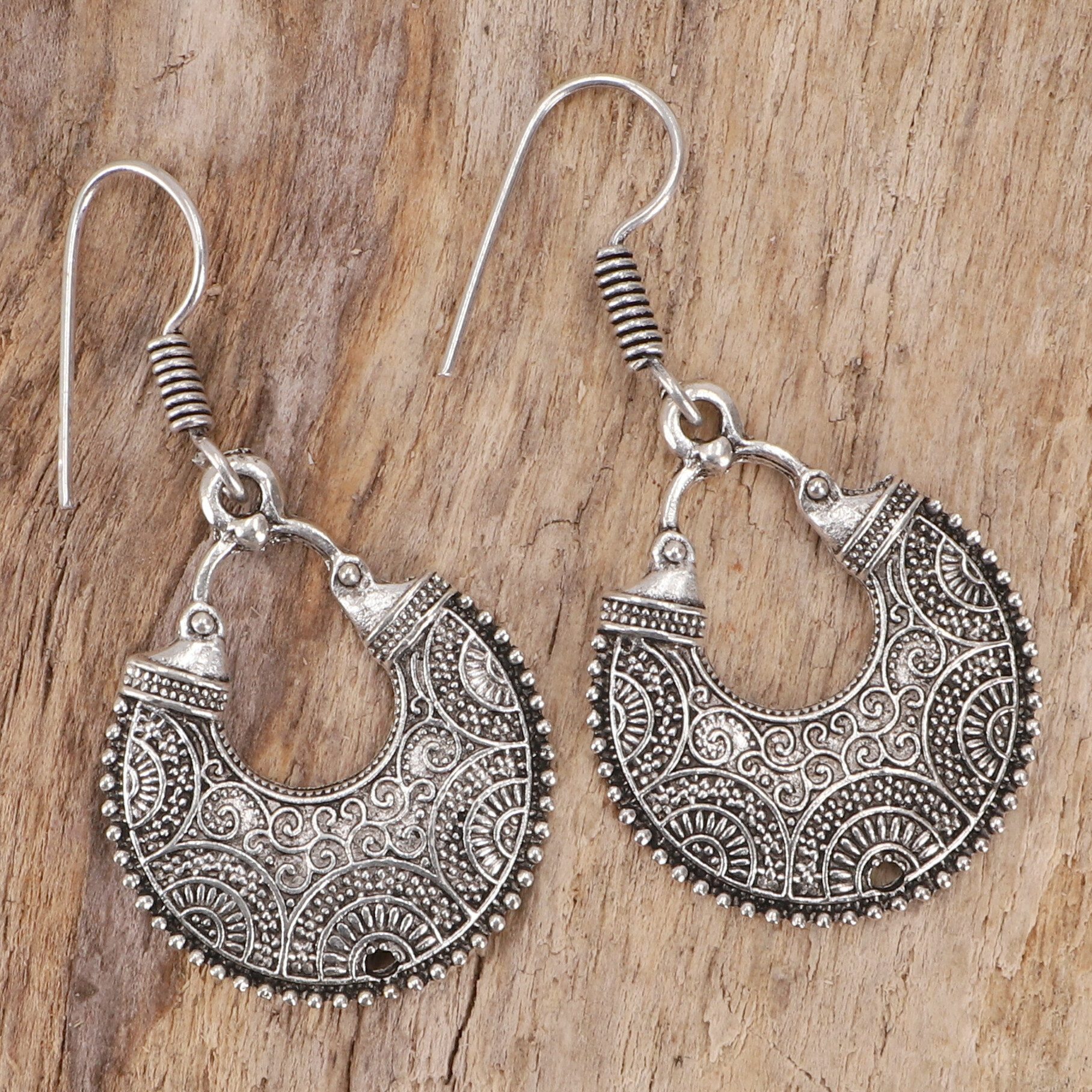 Guru-Shop Paar Ohrhänger Boho Ohrringe, silberne indische Ohrringe aus.. günstig online kaufen