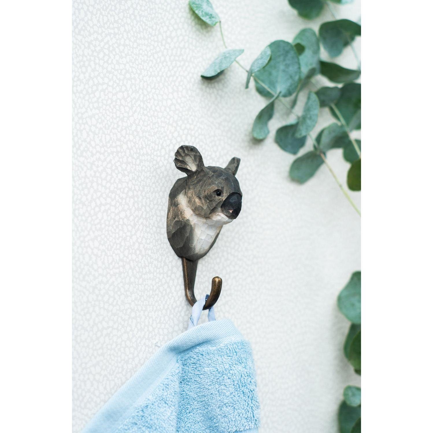 Wildlife Garden Garderobenhaken Hand Carved Hook Koala